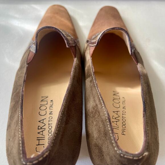 Chiara Colini Made in Italy Suede Patchwork Heels 9 - Picture 8 of 10